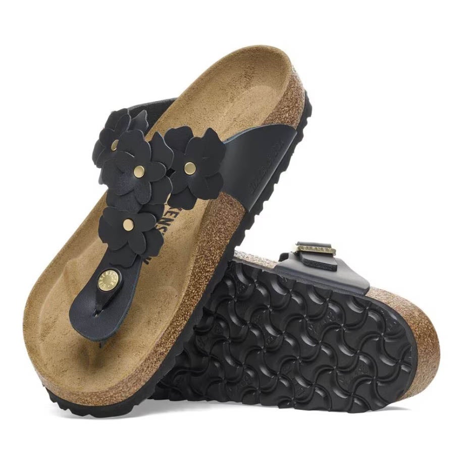 Gizeh Flowers - Leather : Black | Boston Shoes to Boots