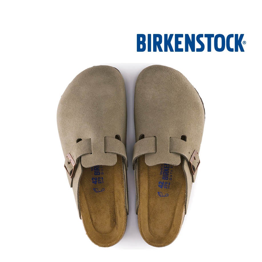 Boston Soft Footbed - Suede Leather : Taupe | Boston Shoes to Boots