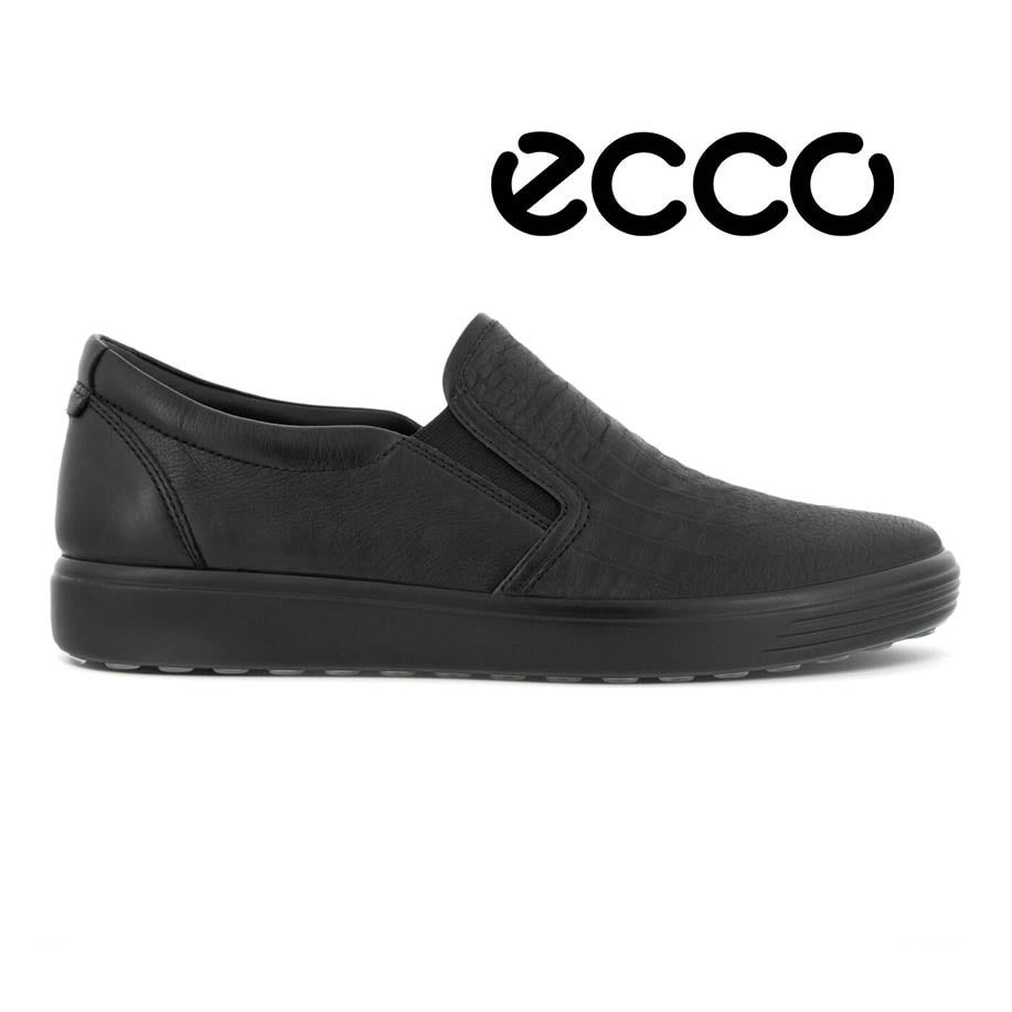 Ecco soft slip on black on sale