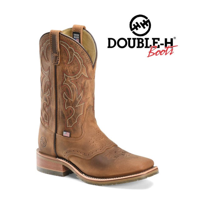 Double h boots square toe on sale